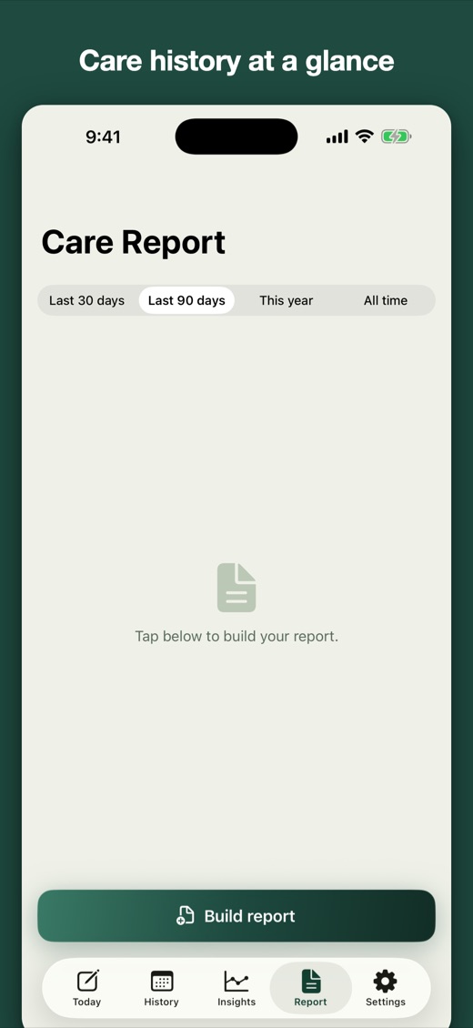 PlantLog for iPhone — insights and reports