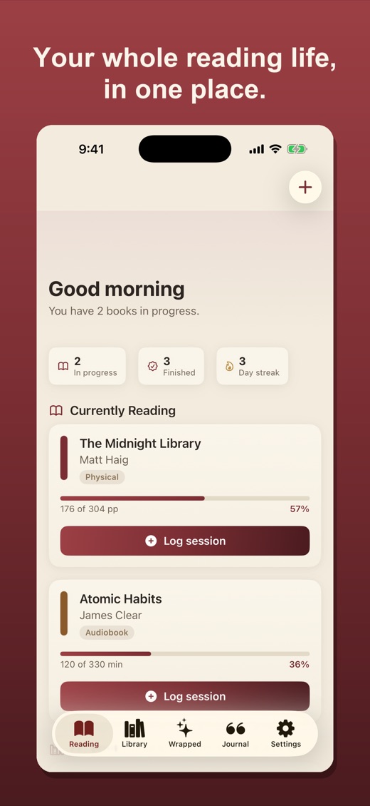 ReadLog for iPhone — insights and reports